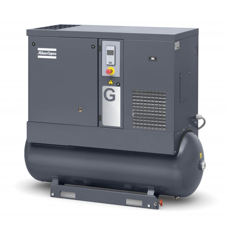 Винтовой компрессор Atlas Copco на ресивере с осушителем G22 10FF - интернет-магазин промышленного оборудования «Дюкон»